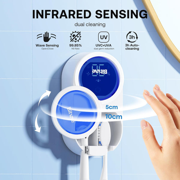 Smart Toothbrush Holder with LED